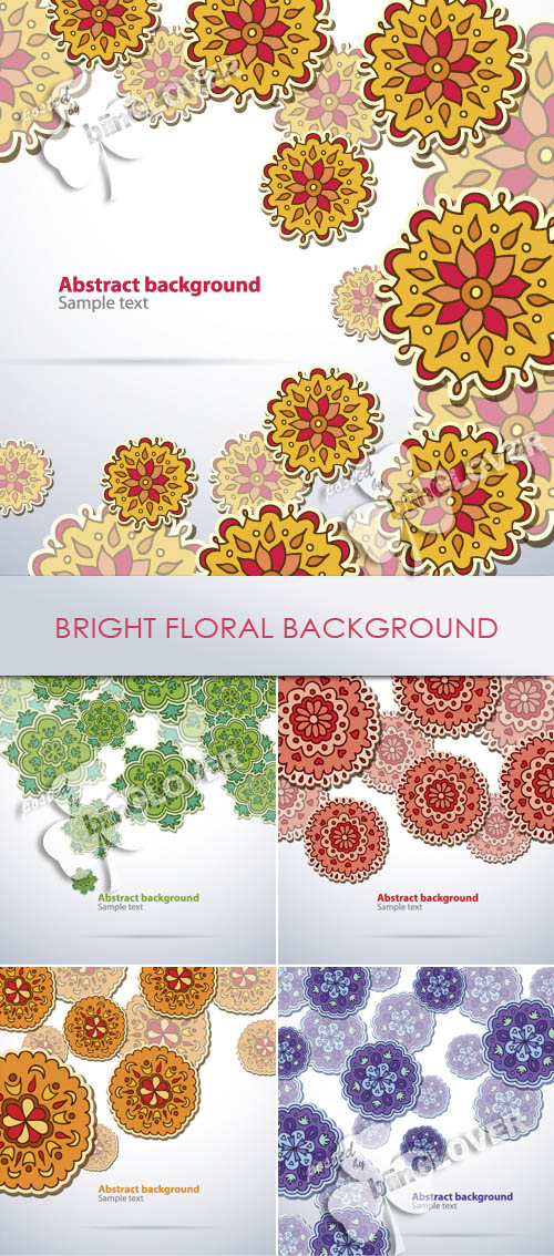 Bright floral background 0191