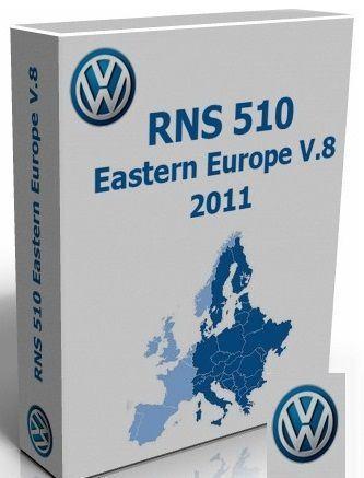 VW RNS510 Eastern Europe V.8 / VW RNS510 Восточной Европы V.8 (7691)(2011/Eng/Rus)