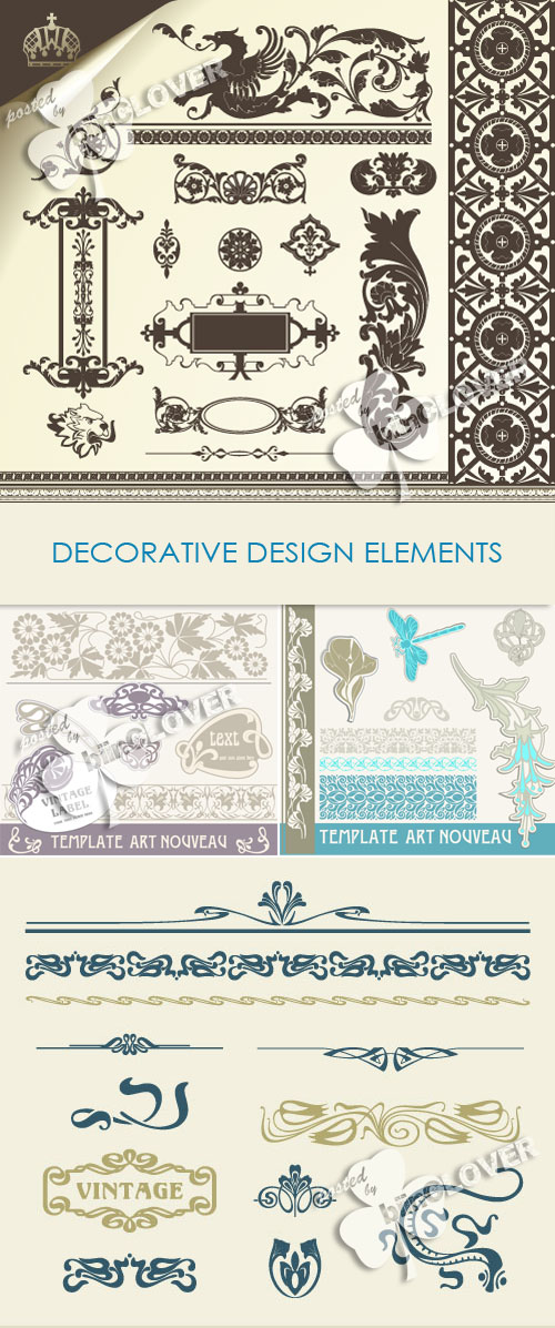 Decorative design elements 0196