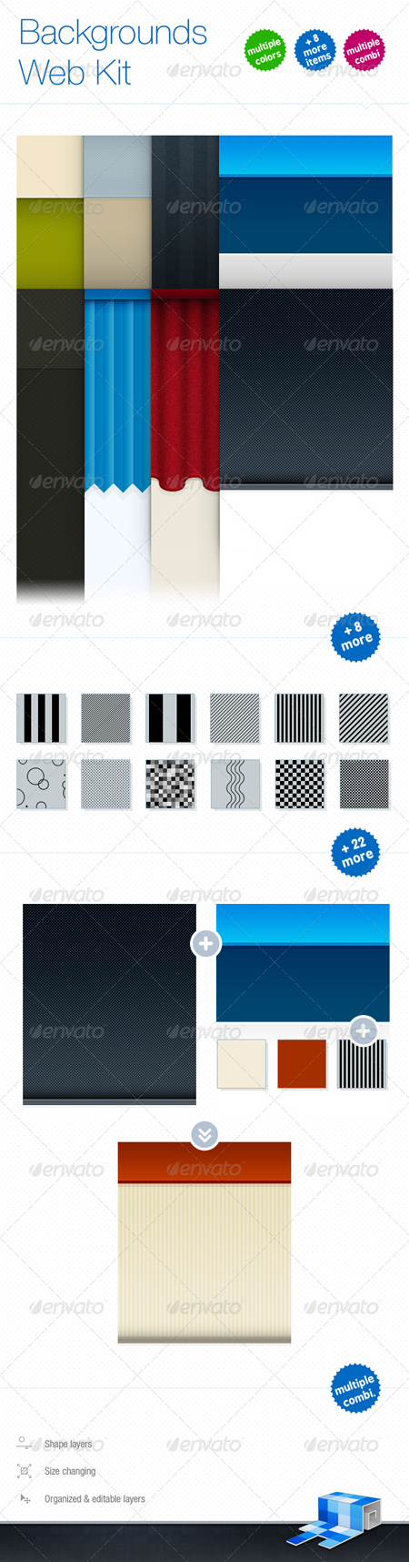 GraphicRiver Backgrounds Web Kit