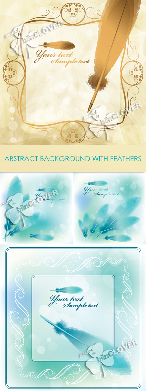 Abstract background with feathers 0206