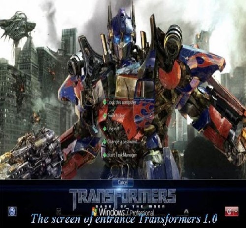 The screen of entrance Transformers 1.0