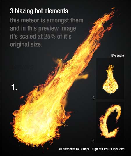 GraphicRiver Blazing Hot Fire Elements_vol1