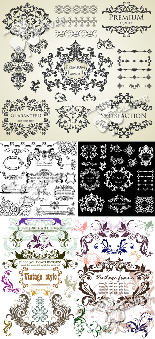 Calligraphic design elements 0214