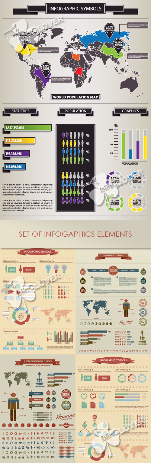 Set of infographics elements 0217