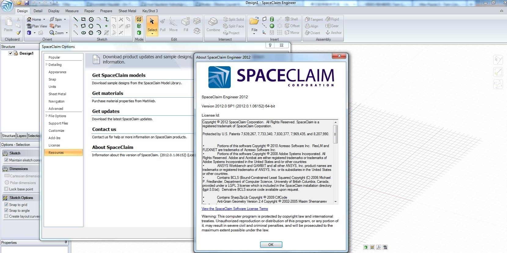SpaceClaim 2012 SP1