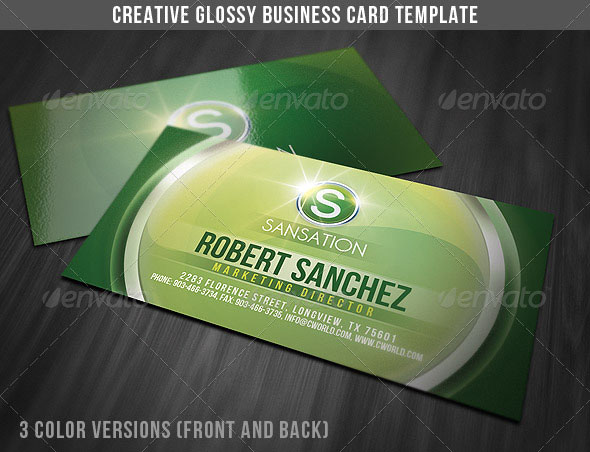 GraphicRiver Creative Glossy Business Card