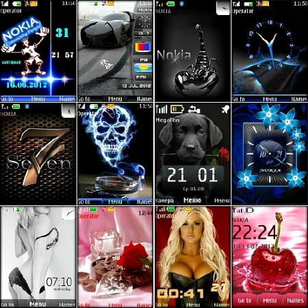 50 новеньких тем для Nokia S40 (2012)