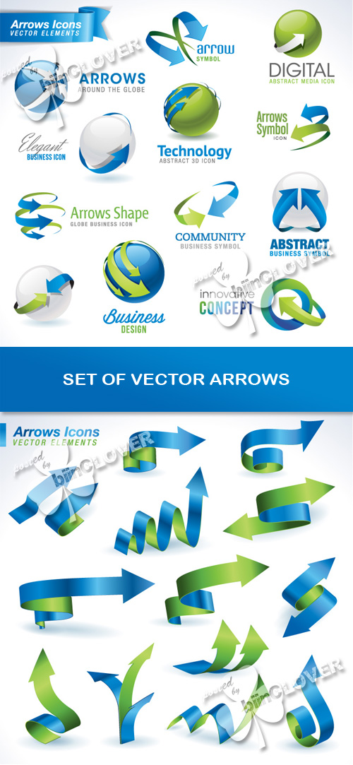 Set of vector arrows 0224
