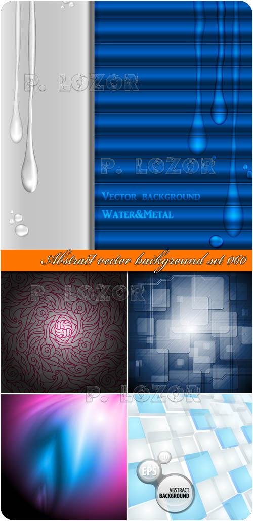 Abstract vector background set 060