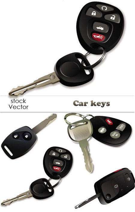 Stock Vector - Car keys