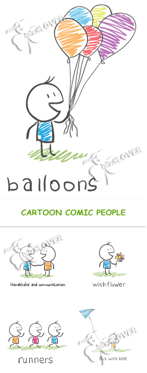 Cartoon comic people 0237