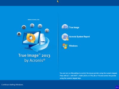 Acronis True Image Home 2013 16.0 Boot CD con PlusPack (Build 5.551) - Inglés EE.UU. 