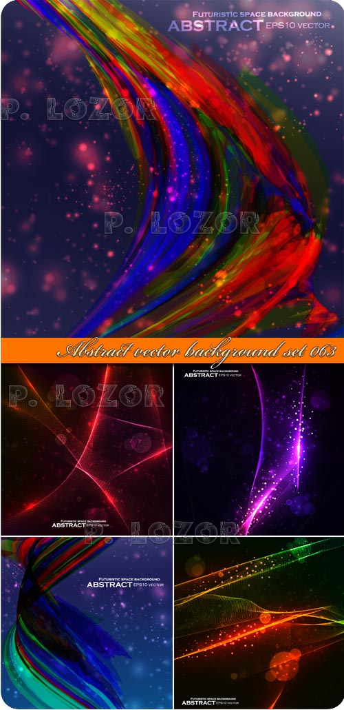 Abstract vector background set 064