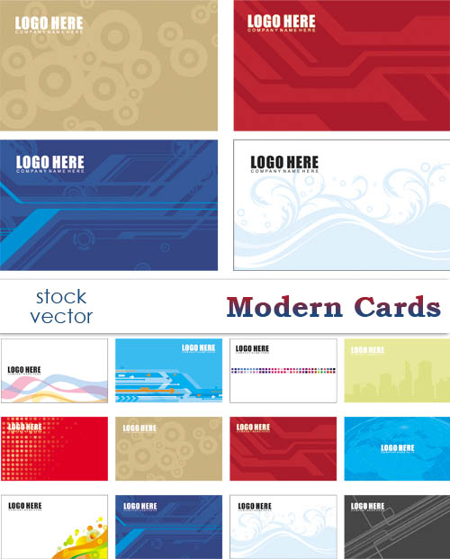 Stock Vector - Modern Cards