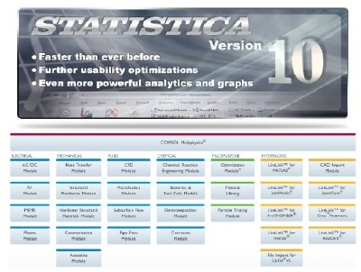 StatSoft STATISTICA 10 Enterprise + Comsol Multiphysics 4.3 with Update 1 (2011/ENG/PC)