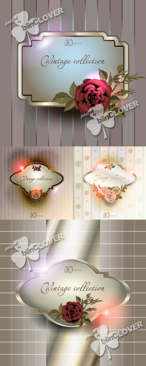 Vintage background with a flower ornament 0244
