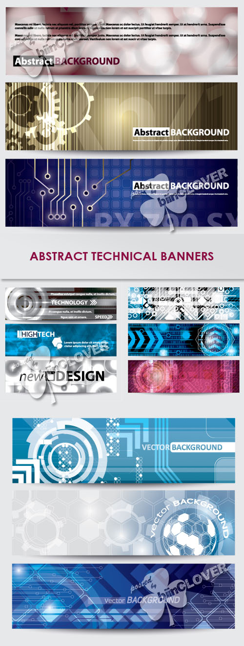 Abstract technical banners 0246