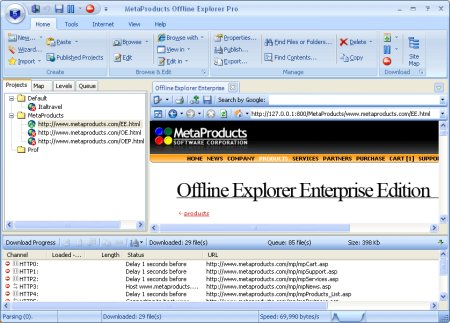 Offline Explorer 6.9.4198 SR3 Enterprise Portable