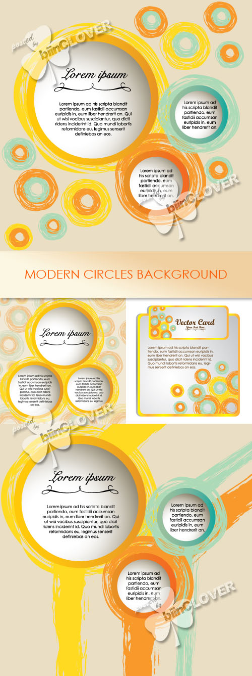 Modern circles background 0263
