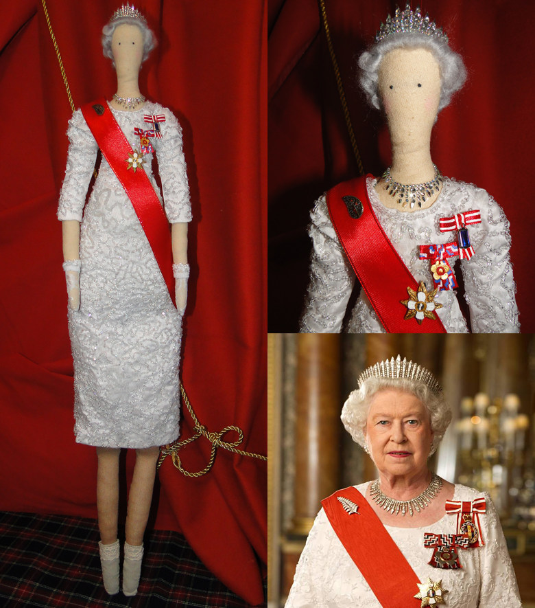 кукла королева великобритании