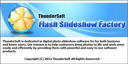 Thundersoft Flash Slideshow Factory 2.8.2